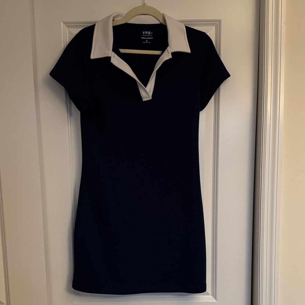 Abercrombie & Fitch Navy and White Polo Mini Dress